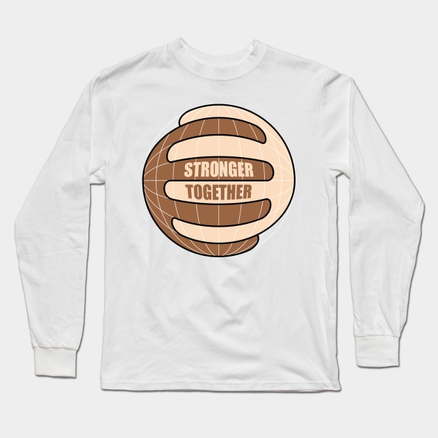 Stronger Together Hands Long Sleeve T-Shirt by Rad Love